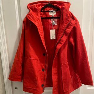 NWT A New Day red/orange winter coat XL